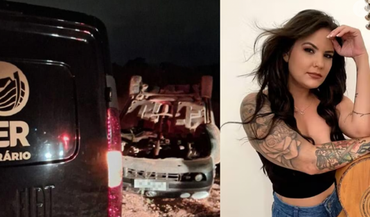 Morre aos 34 anos cantora sertaneja após acidente de carro; vítima perdeu controle de veículo e capotou em SP